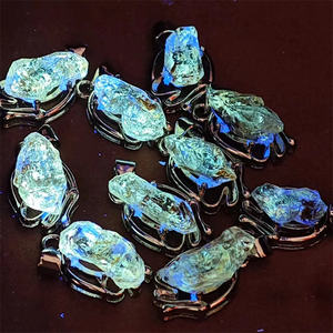 Grosir liontin kuarsa Enhydro emas kristal kualitas tinggi liontin Quartz Petroleum Quartz reaktif UV untuk hadiah - Product Image 1