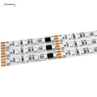 Bande LED numérique intelligente programmable RGB SPI flexible 120 LED SMD2835 RGB DC24V 20 pixels UCS1903/WS2811/SM16703 8MM PCB