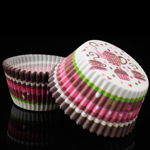 100PCS/Pack Moules à cupcakes arc-en-ciel antiadhésifs, moules à muffins jetables, doublures en papier pour cupcakes, doublures pour muffins - Product Image 5