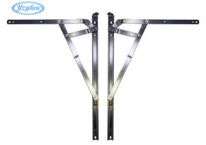 מחבר חיכוך עגול 4-מוטות מפלדת אל-חלד 304 עמיד במיוחד 20 אינץ' בעובי 3 מ\\\"מ לחלון אלומיניום נפתח - Product Image 4