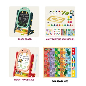 Ürünleri eğitim manyetik çizim oyuncak karikatür penguen çizim şövale oyuncak katlanır çizim kurulu çocuk eğitim masası - Product Image 2