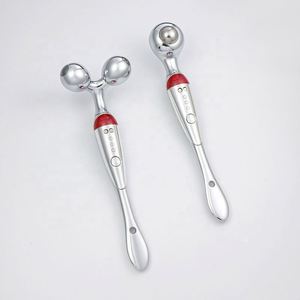 Masseur facial électrique 3D portable, micro-courant, rouleau en acier inoxydable, équipement de beauté pour usage domestique, stylo de massage vibrant pour les yeux - Product Image 2