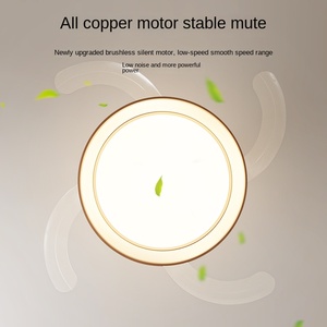 Lamparas de techo comedor 42 inch vô hình quạt trần với ánh sáng LED và điều khiển từ xa lampara con ventilador - Product Image 3