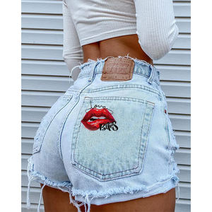 <span class=keywords><strong>Short</strong></span> en <span class=keywords><strong>jean</strong></span> taille haute d'été <span class=keywords><strong>avec</strong></span> impression déchiré <span class=keywords><strong>Short</strong></span> en <span class=keywords><strong>jean</strong></span> à franges pour femmes Sexy - Product Image 5