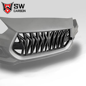 Grille avant en fibre de carbone SW Design pour <span class=keywords><strong>Suzuki</strong></span> <span class=keywords><strong>Swift</strong></span> <span class=keywords><strong>Sport</strong></span> ZC33S, fibre de carbone brillante, calandre de pare-chocs avant, grille d'admission, cadre de garniture - Product Image 5