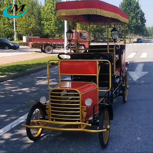 4 sièges Surrey Sightseeing Bicycle Pedal Adult Tourist <span class=keywords><strong>Tricycle</strong></span> Road <span class=keywords><strong>Tandem</strong></span> Rickshaw Can Seats 4 Passagers Park Zoo Use - Product Image 6