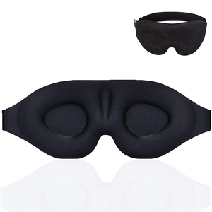 Etichetta personalizzata 3D Memory Foam Sleeping Eye Mask copertura per ombretti notturni sagomata morbida sagomata regolabile - Product Image 4