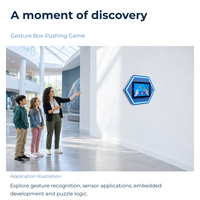 Jeu de poussée de boîtes hexagonales, exposition scientifique interactive, présentoir éducatif STEM pour écoles et musées scientifiques
