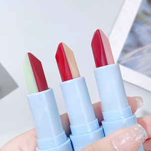 O'CHEAL lipstik dua warna Matte halus, Pelembab Bibir berubah warna hangat, lipstik tahan air - Product Image 4