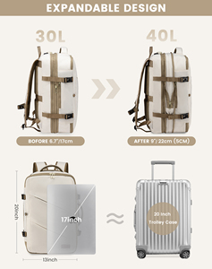 NOUVEAU 2024 YCH <span class=keywords><strong>Sac</strong></span> à dos de <span class=keywords><strong>voyage</strong></span> 4 pièces/ensemble, imperméable, extensible, <span class=keywords><strong>40L</strong></span>, approuvé par la TSA, grand <span class=keywords><strong>sac</strong></span> à dos pour ordinateur portable avec USB, unisexe - Product Image 5