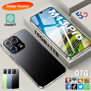 M13 Pro 5G Smartphone 16GB + 1TB doppio riconoscimento facciale e sblocco delle impronte digitali di <span class=keywords><strong>dimensioni</strong></span> personalizzate telefono cellulare a basso prezzo - Product Image 5