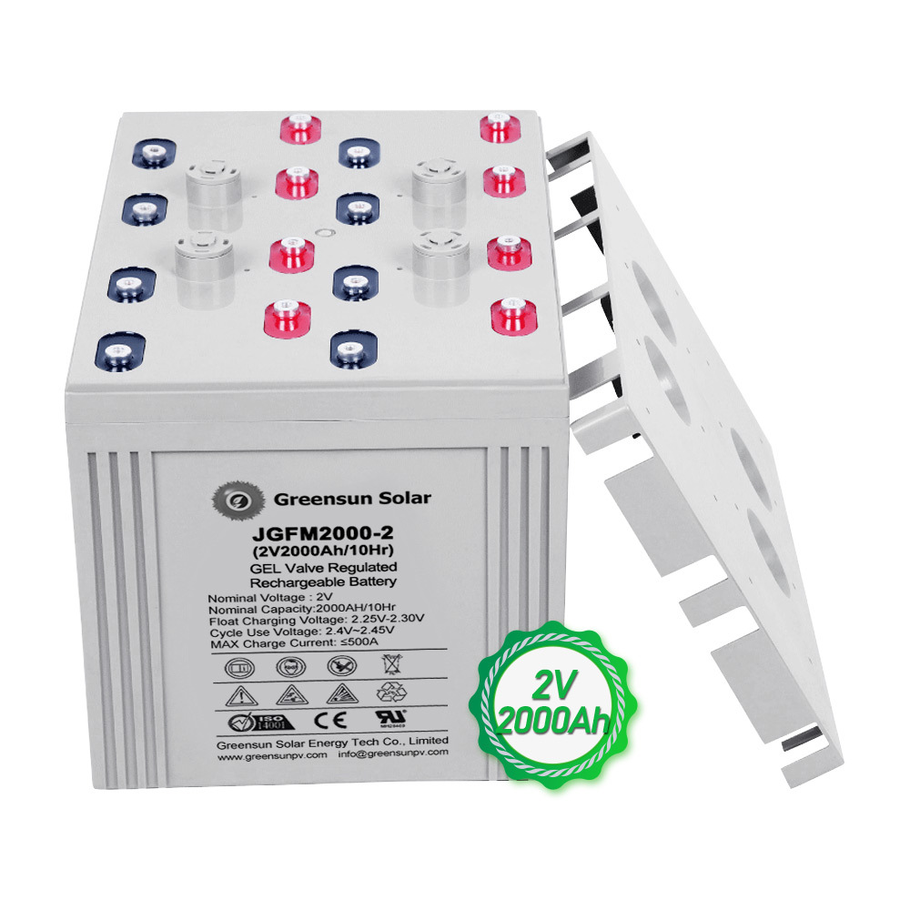 Greensun <strong>Batteries</strong> for Solar <strong>Agm</strong> Gel 2v <strong>100ah</strong> <strong>Batteries</strong> 250ah 200ah 1000ah 2000ah <strong>Deep</strong> <strong>Cycle</strong> Gel Solar <strong>Battery</strong> with Long Life