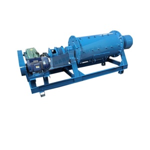 Molino de bolas pequeño para procesamiento de minerales 380V con alimentación y descarga continua, color azul, tipo horizontal - Product Image 4