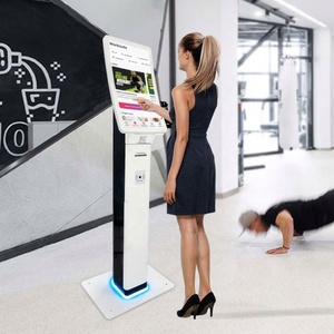 Kiosco Todo en Uno con Pantalla Táctil Curva de 23.6/32 Pulgadas, Carcasa Metálica de Alta Calidad, Luz LED, Escáner de Código de Barras, para Hotel y Gimnasio - Product Image 1