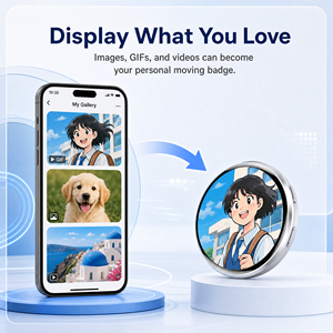 Auricular Digital Inteligente con Pantalla Táctil IPS HD de 1.85 Pulgadas, Recargable, de Plástico, con Pantalla Personalizada, para Eventos de Cosplay y Bolsos - Product Image 3