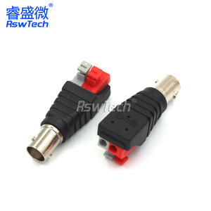 Accesorios de conector <span class=keywords><strong>Bnc</strong></span> para cámara de seguridad, tipo Rress, macho, hembra, Junta sin soldadura, conectores de Cable de cámara de alimentación de vídeo CC - Product Image 5