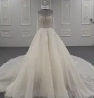 Новые товары, роскошное свадебное платье ручной работы с бисером и кружевом, свадебное платье