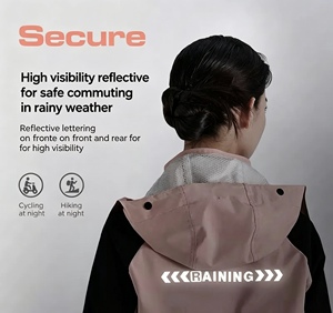 Imperméable personnalisé pour <span class=keywords><strong>femme</strong></span>, de haute qualité, en polyester, ensemble imperméable pour motards, vêtements de <span class=keywords><strong>pluie</strong></span> imperméables avec <span class=keywords><strong>pantalon</strong></span> de <span class=keywords><strong>pluie</strong></span> - Product Image 6