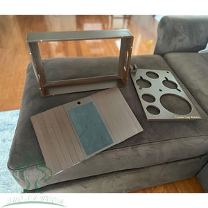 3 in 1 Wooden Couch <strong>Caddy</strong> &amp; Sofa <strong>Arm</strong> Tray &amp; Serving Tray Couch Cup Holder Couch Bar and Snack Tray for Movie Night, Wine,Beer - Product Image 4