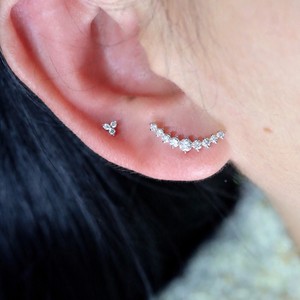 ต่างหูเพชร Xinfly 18K ทองคำแท้ เพชรเพาะเลี้ยงในห้องปฏิบัติการ แบบเกลียวหลัง ใส่สบาย ใช้ได้ทุกวัน เครื่องประดับคุณภาพสูง ของขวัญสำหรับผู้หญิง - Product Image 5