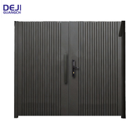 Porte d'entrée extérieure moderne de sécurité, portail principal en aluminium, portail automatique à battants pour maison, villa