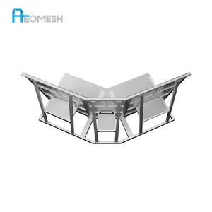 AEOMESH barrière en aluminium fabriquée à Guangzhou, barrière de scène scolaire de vente chaude, barrière de concert flexible à prix d'usine