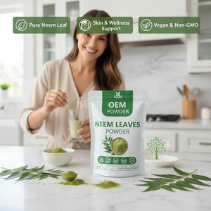 プレミアムグレードのニーム葉エキス粉末、自然なアーユルヴェーダサプリメント、輝く肌と光沢のある髪のためのニーム葉粉末 - Product Image 6