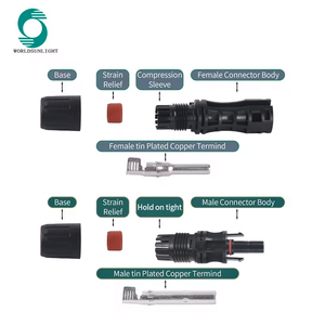 Conector de Cable para Panel Solar Fotovoltaico WSPVCC-1500V CE IP67, Impermeable, 30A, 1500V CC - Product Image 3