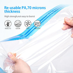 منتج جديد حقيبة سفر قابلة للطي حقيبة تعبئة مضغوطة محكمة الغلق للتخزين الفراغي للملابس مع حقيبة تعبئة من البولي - Product Image 6