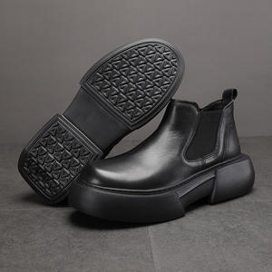 Bottes habillées élégantes en cuir pour hommes, à lacets, pour le bureau et les occasions formelles, chaussures classiques - Product Image 3