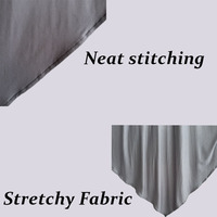 Khimar Long en Jersey de Coton Extensible avec Attache à l'Arrière, Vêtement Islamique Femme, Hijab Musulman, Fabricant pour Prière de l'Aïd, Khimar Simple Couche