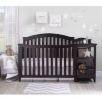 Lit bébé en bois massif FSC, lit bébé multifonctionnel en pin massif pour bébés, enfants, chambre, salon, hôtel, école