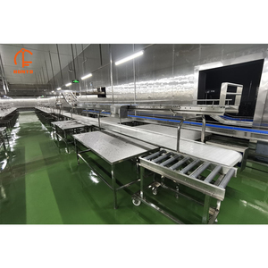 Línea de Cinta Transportadora Automática para el Corte y Procesamiento de Carne de Res y Cerdo, Cinta Transportadora Modular de Grado Alimenticio para Plantas de Matanza de Ganado - Product Image 1