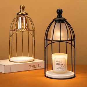 Metal Bird Cage Aromatherapy Wax Melting Lamp Dimmable Multi-Color Ambient Light No Flame Candle Warmer for Housewarming Gifts - Product Image 3