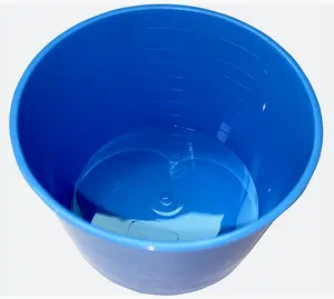 Одноразовые синие пластиковые полипропиленовые маленькие медицинские мерные чашки с градуированной