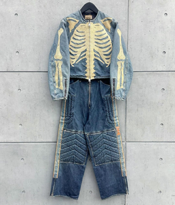 Giacca Safari Autunnale AeeDenim per <span class=keywords><strong>Uomo</strong></span>, Denim Patchwork Stampato 100% Cotone, Antivento, Ecologica, Traspirante, Ricamo Frontale OEM - Product Image 6