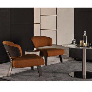 Muebles de hotel de lujo personalizados para construcción y bienes raíces Sillas de vestíbulo de estilo contemporáneo y juego de sofás para apartamentos - Product Image 2