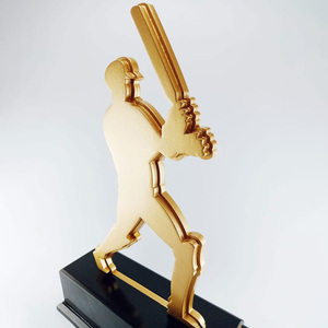 Noble Manufacturer Creative Batsman Metal <strong>Gift</strong> Personalized Engraved Custom Logo <strong>Cricket</strong> Trophy Award Crafts - Product Image 2