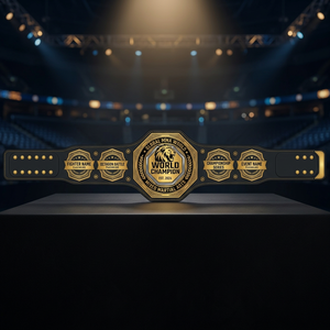 เข็มขัดแชมป์โลก MMA ศิลปะการต่อสู้แบบผสมผสาน  แบบกำหนดเองได้  พร้อมชื่อและตำแหน่ง  เข็มขัดแชมป์เฮฟวี่เวท  ขนาดผู้ใหญ่ - Product Image 3