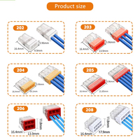 Conector de Cableado Rápido Compacto Serie EU-203 HYSF SUBSEA, Bloque de Conexión de 1 Entrada y Múltiples Salidas, Terminal de Desconexión Rápida con Abrazadera de Resorte, Cobre