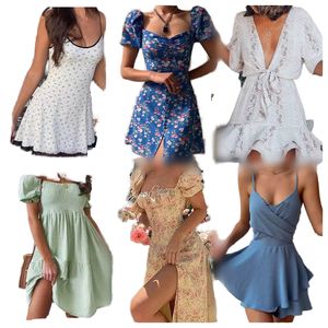 Robes en polyester mélangé, vêtements de marque en liquidation, vente en gros CN GUA Modèle QZ-061 - Product Image 6