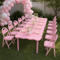 Chaises de fête pour enfants Jietuo en gros, chaises pliantes en plastique, chaises de banquet portables pour les invités de mariage, les banquets et les fêtes