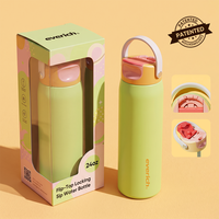 Bouteille d'eau isotherme 2026 personnalisée à remplissage rapide avec couvercle, 100 % étanche, avec boucle de transport, idéale pour le sport et les voyages, pour la salle de sport