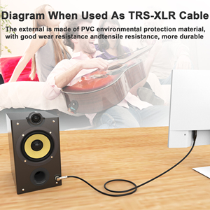 Chuyên Nghiệp 8M Âm Thanh Cáp 6.35Mm Jack Xlr Nữ Kết Nối Cho Micro Loa Âm Thanh Console Khuếch Đại 4K Độ Phân Giải - Product Image 4