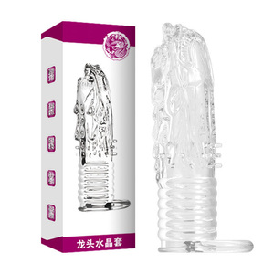 Hot-Selling Transparent Crystal Thorn Ring Große Partikel Sexspielzeug Adult Kondom - Product Image 4