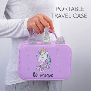 Trousse de Maquillage de Voyage Personnalisée avec Miroir LED, Organisateur Cosmétique Personnalisé, Diviseurs Ajustables, Cadeau Unique pour Demoiselle d'Honneur - Product Image 3