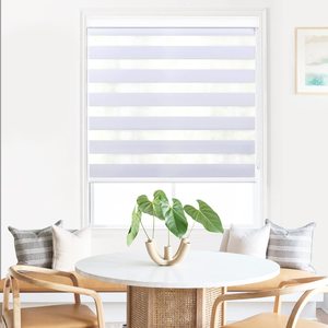 Stores enrouleurs extérieurs en tissu, rideaux enrouleurs <span class=keywords><strong>duo</strong></span> blancs, stores occultants intelligents <span class=keywords><strong>jour</strong></span> et <span class=keywords><strong>nuit</strong></span>, tissu zébré, fournisseur en gros - Product Image 1