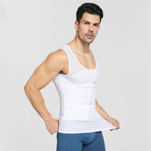 <span class=keywords><strong>Camisas</strong></span> <span class=keywords><strong>de</strong></span> faja <span class=keywords><strong>de</strong></span> cintura sexy para hombre, nuevo Chaleco Ajustado ajustable con control <span class=keywords><strong>de</strong></span> barriga, moldeadores <span class=keywords><strong>de</strong></span> abdomen adelgazantes transpirables - Product Image 3