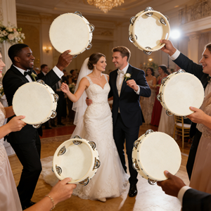 Mini Tambourin <span class=keywords><strong>de</strong></span> Mariage Vente Chaude, Une Rangée <span class=keywords><strong>de</strong></span> Cymbalettes, Instruments <span class=keywords><strong>de</strong></span> Percussion Éducatifs Orff, Panderetas, Tambour 4 6 8 10" - Product Image 3