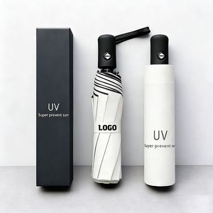 Paraguas Plegables Promocionales Baratos al por Mayor, Paraguas Plegables de 3 Secciones con Logotipo Personalizado - Product Image 1